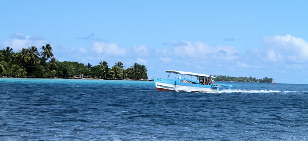 Coming around the north end of Bora Bora